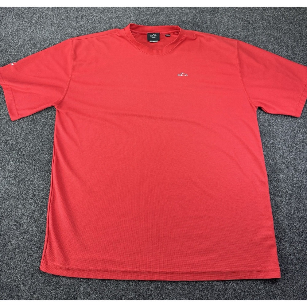 Orange County Choppers OCC Red Waffle Knit Shirt 2XL Motorcycle Biker Tee